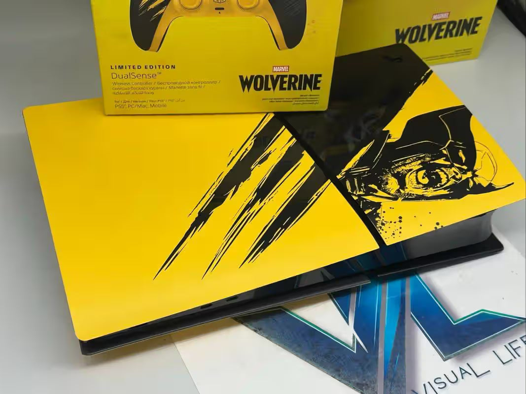 PlayStation 5 Slim Digital Edition 1TB Wolverine Plates Brand New Controller