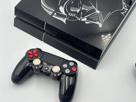 PS4 Darth Vader Star Wars Limited Edition 2 Controllers + 2 Games Firmware 11.00