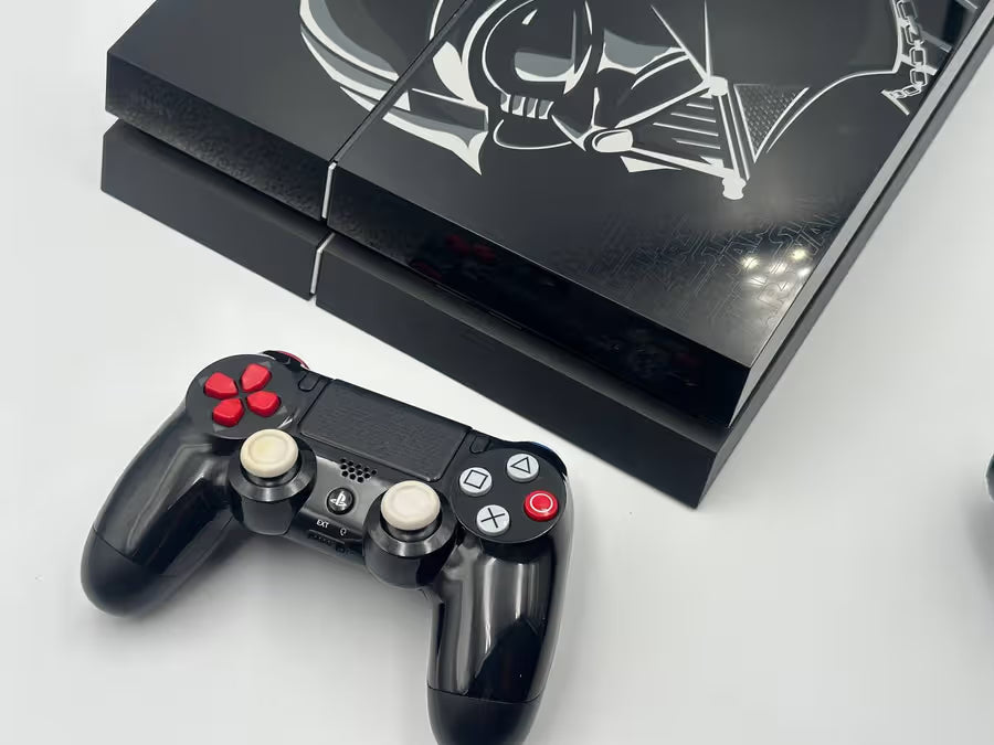 PS4 Darth Vader Star Wars Limited Edition 2 Controllers + 2 Games Firmware 11.00