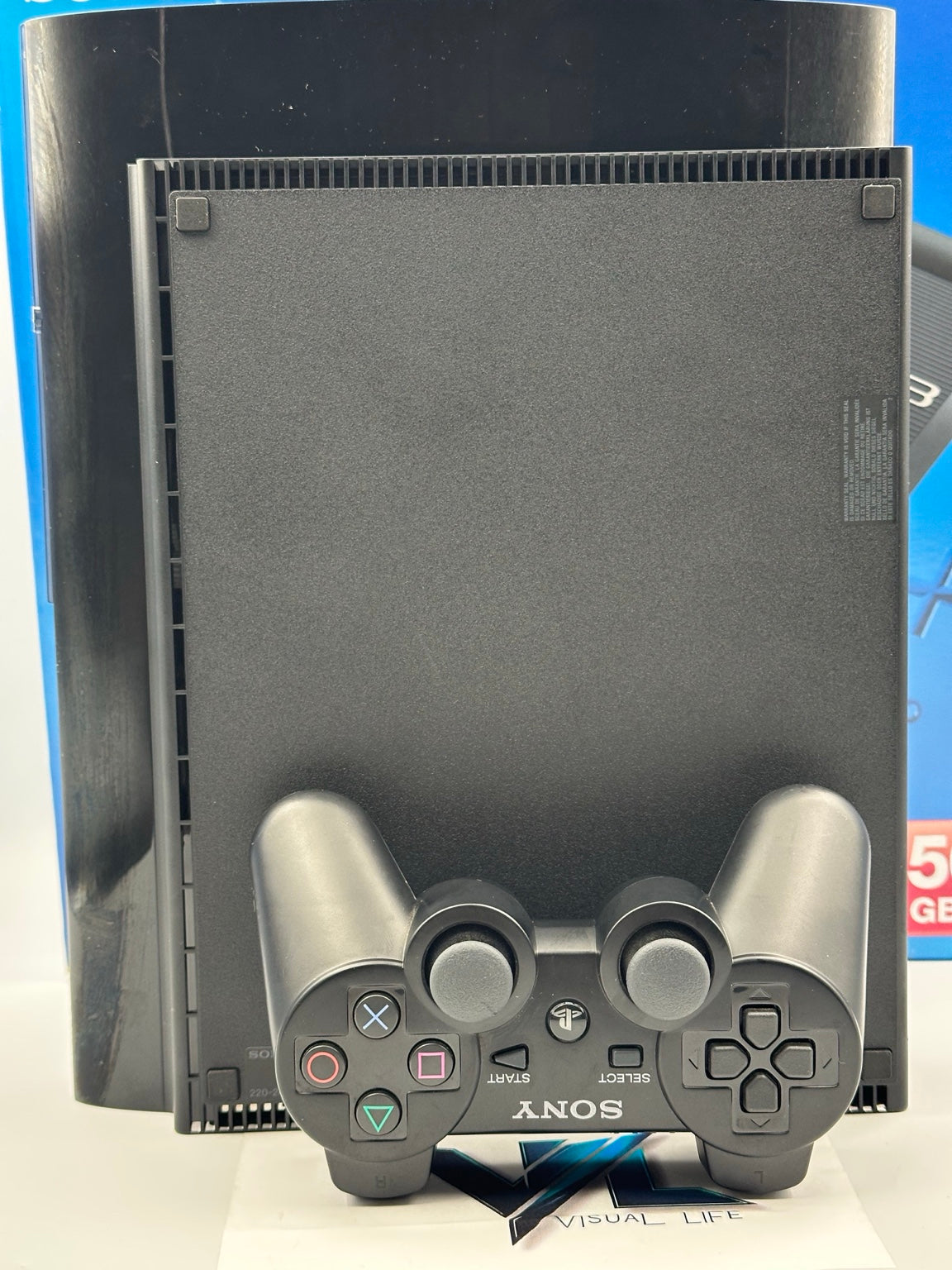 PS3 PlayStation 3 Super Slim 500GB Console Boxed With Controller + 10 Games