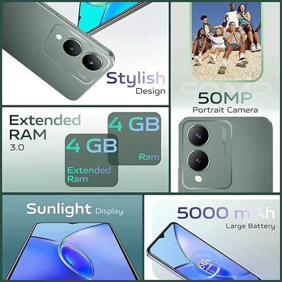 Vivo Y17s 4GB RAM | 128GB Storage Dual SIM (Forest Green) NEW