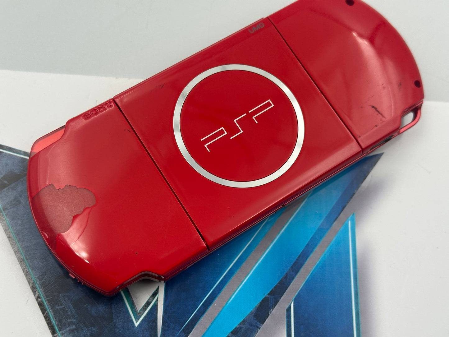 PSP 3000 Red &amp; Black 128GB 100+ Games
