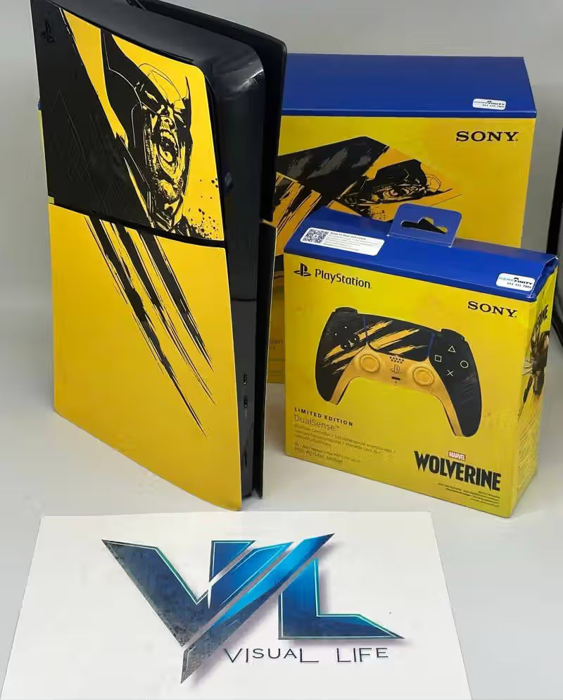 PlayStation 5 Slim Digital Edition 1TB Wolverine Plates Brand New Controller