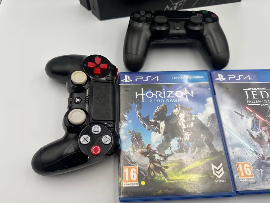 PS4 Darth Vader Star Wars Limited Edition 2 Controllers + 2 Games Firmware 11.00